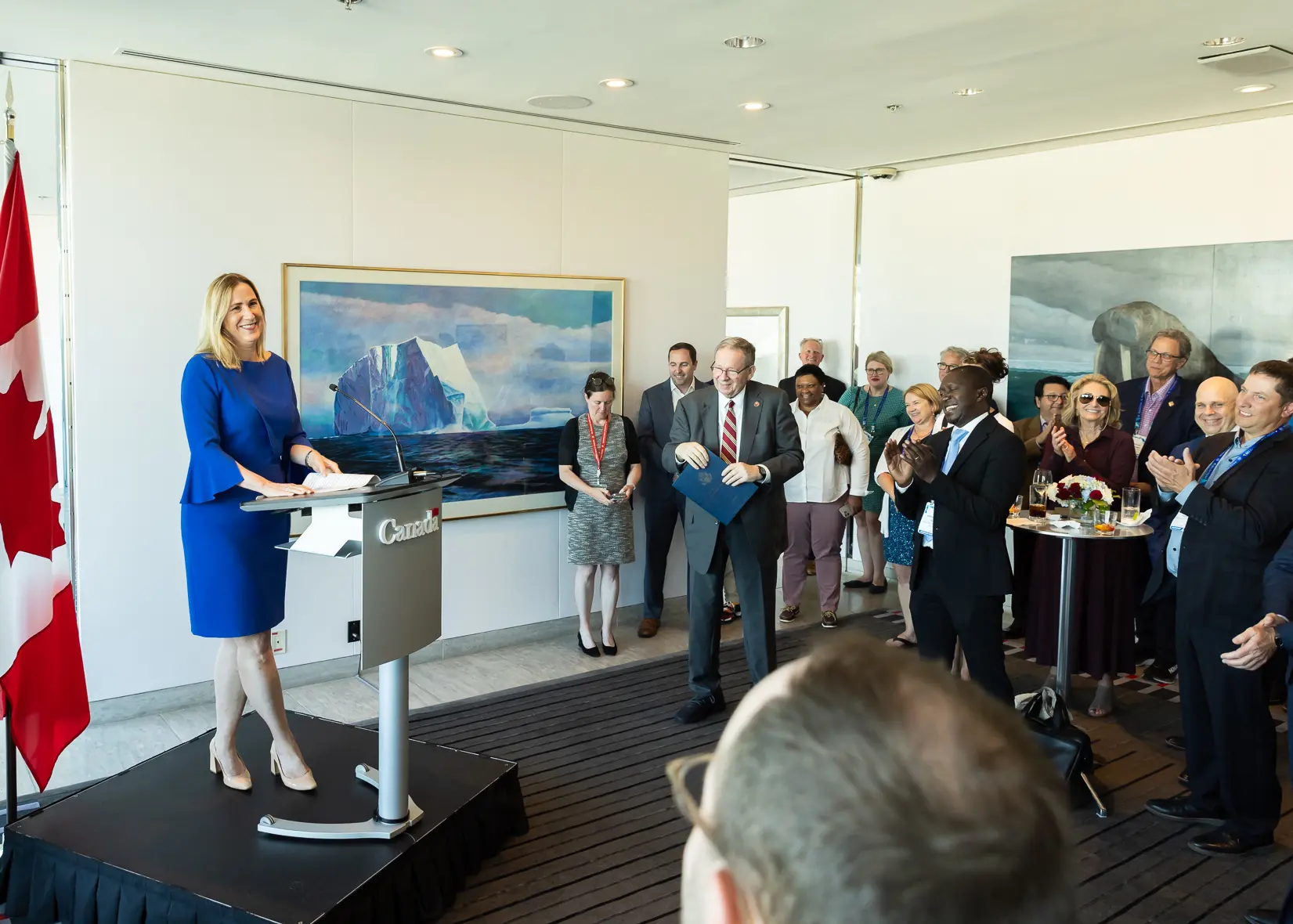 Canada's Ambassador to the US, Kirsten Hillman, welcomes the Canadian Trade Delegation