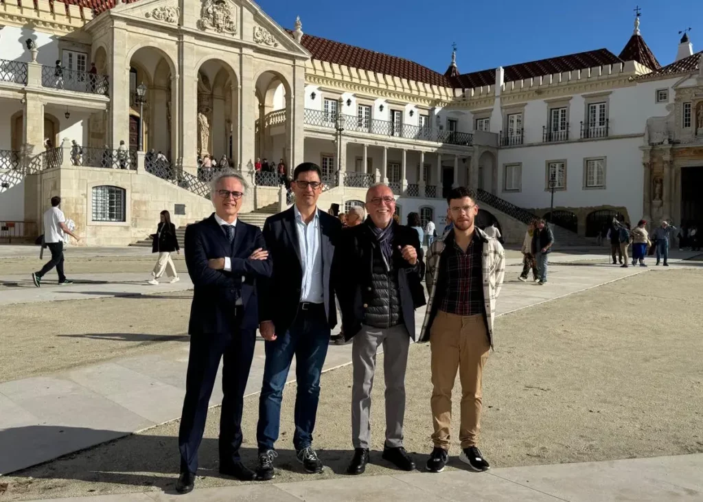 Francesco Berrettini, Paulo Martins, Oguz Yesilkaya, and Carlos Cardosa at University of Coimbra