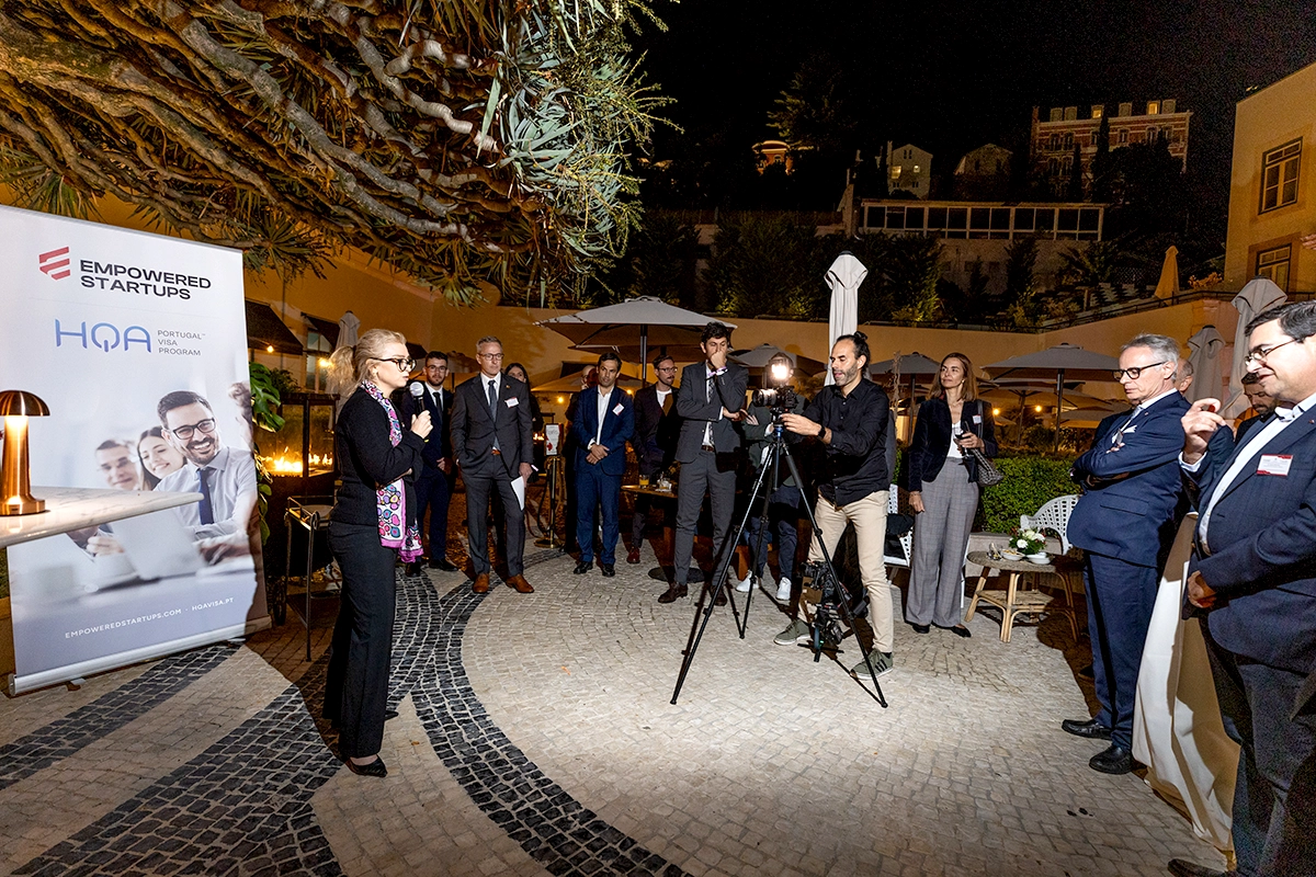 Canada’s Ambassador to Portugal, Elise Racicot addressing the audience at HQA Visa Program Reception