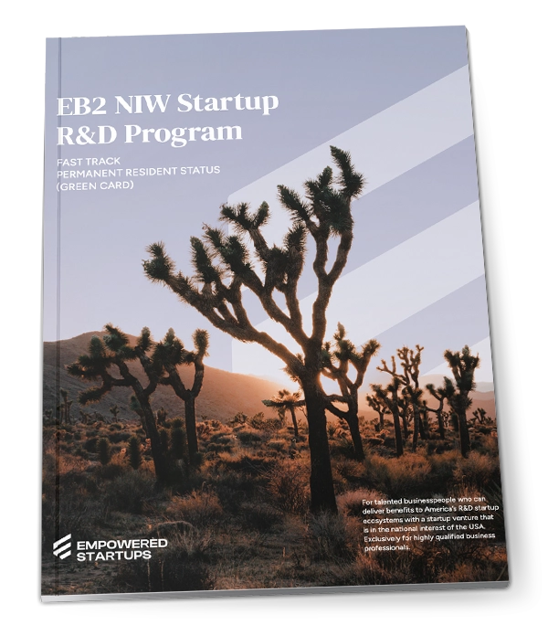 EB2 NIW Startup R&D Program Brochure