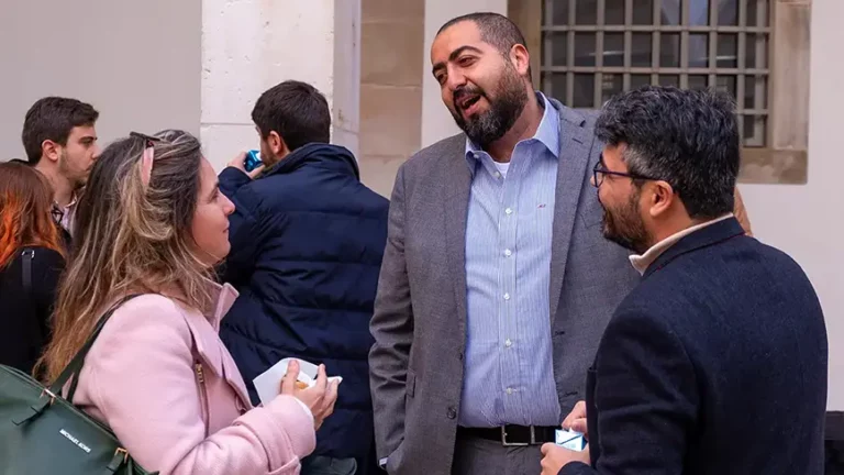 International entrepreneurs and partners gather to talk at an Empowered Startups innovation gathering.