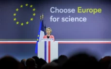 President of European Commission, Ursula von der Leyen, delivers speech at Choose Europe for Science event
