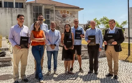 Daniel Wildermuth with representatives from Empowered Startups and IP Santarém