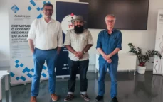 Filipe Galego, Prashant Pawar, and Francesco Berrettini at the University of Algarve