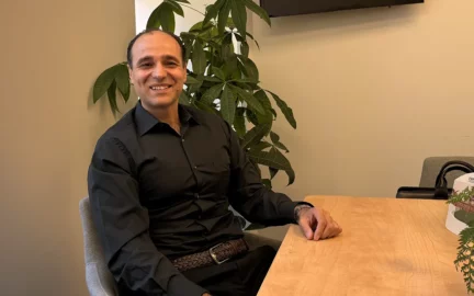 Mani Ashrafi, CEO of Innovo Extraction Technologies, sat for an interview at the Vancouver Empowered Startups office